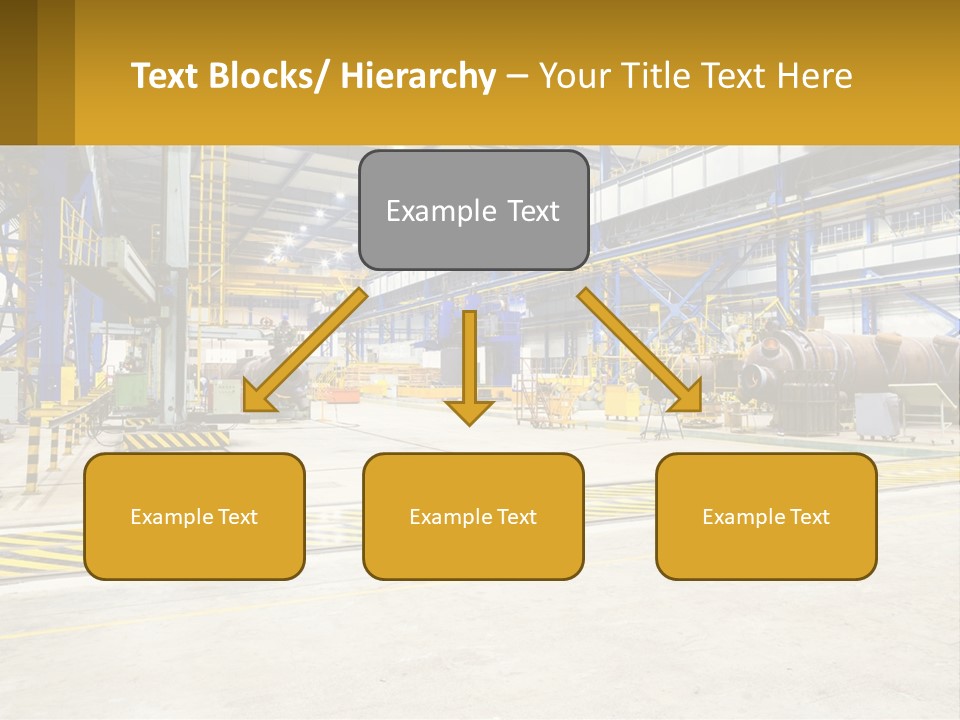 A Large Industrial Power Plant With Lots Of Machinery PowerPoint Template