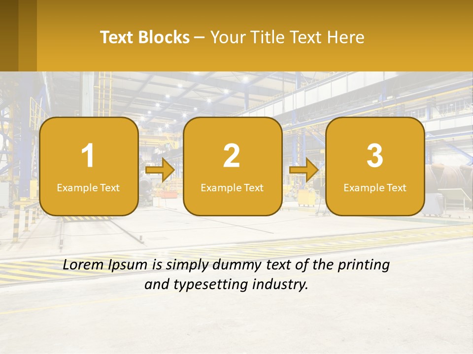 A Large Industrial Power Plant With Lots Of Machinery PowerPoint Template
