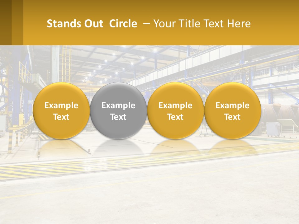 A Large Industrial Power Plant With Lots Of Machinery PowerPoint Template