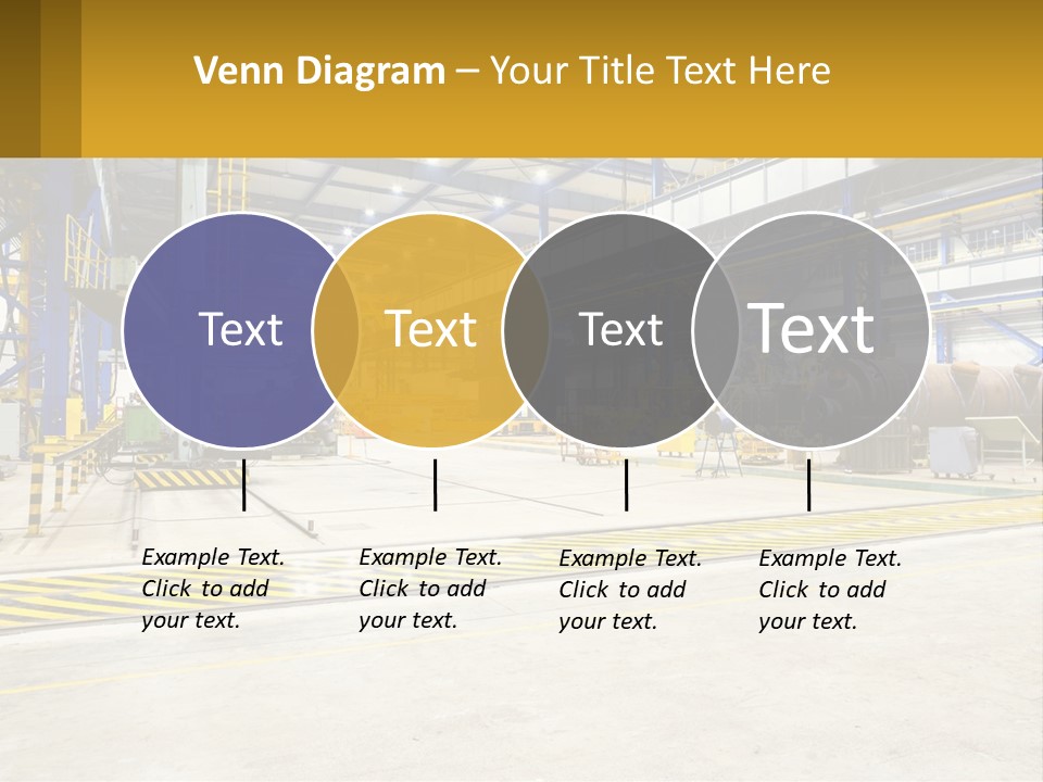 A Large Industrial Power Plant With Lots Of Machinery PowerPoint Template