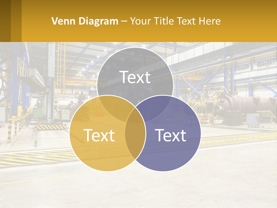 A Large Industrial Power Plant With Lots Of Machinery PowerPoint Template