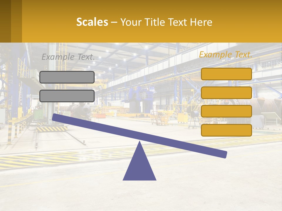 A Large Industrial Power Plant With Lots Of Machinery PowerPoint Template