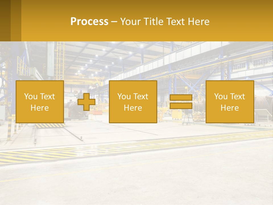 A Large Industrial Power Plant With Lots Of Machinery PowerPoint Template