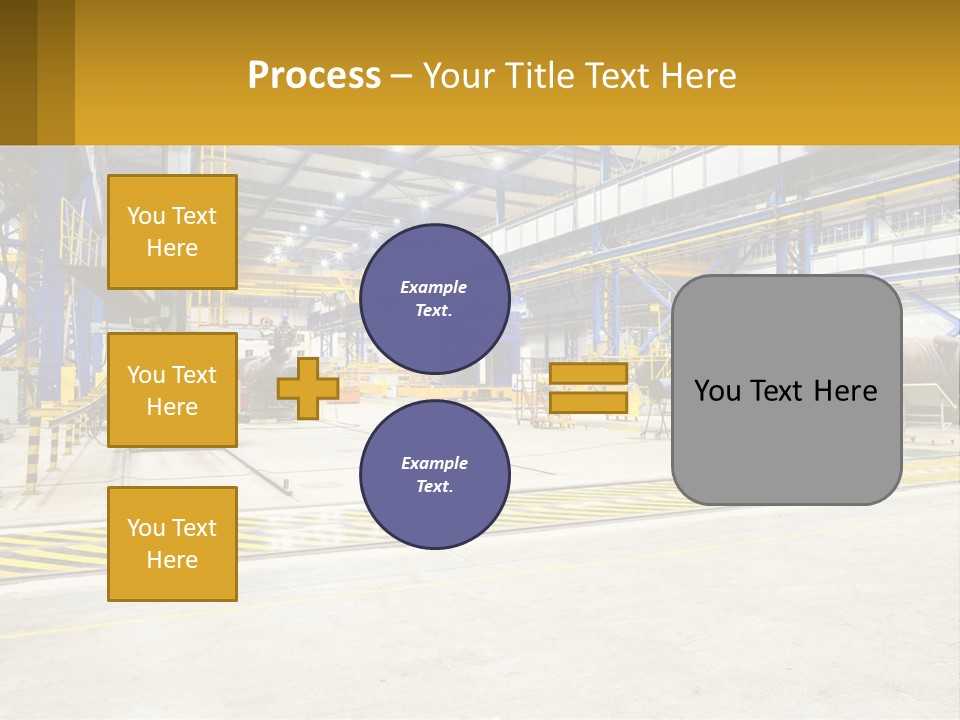 A Large Industrial Power Plant With Lots Of Machinery PowerPoint Template