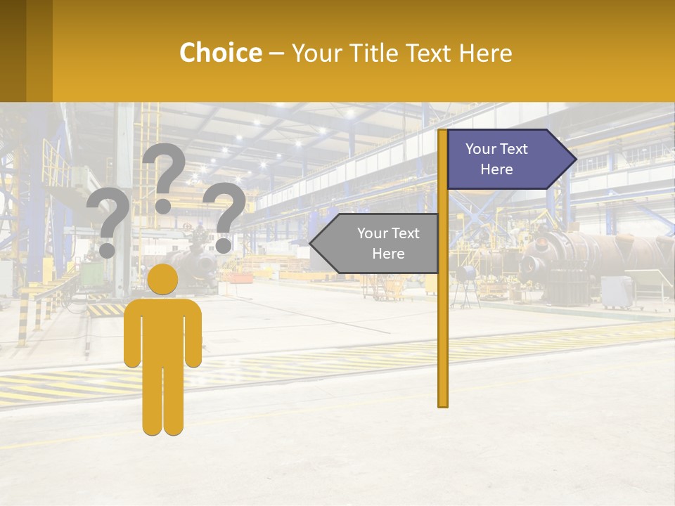 A Large Industrial Power Plant With Lots Of Machinery PowerPoint Template