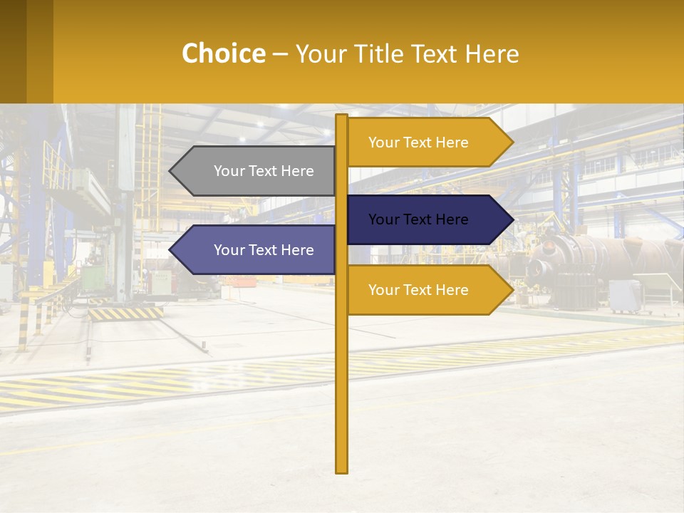 A Large Industrial Power Plant With Lots Of Machinery PowerPoint Template