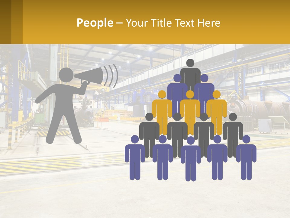 A Large Industrial Power Plant With Lots Of Machinery PowerPoint Template