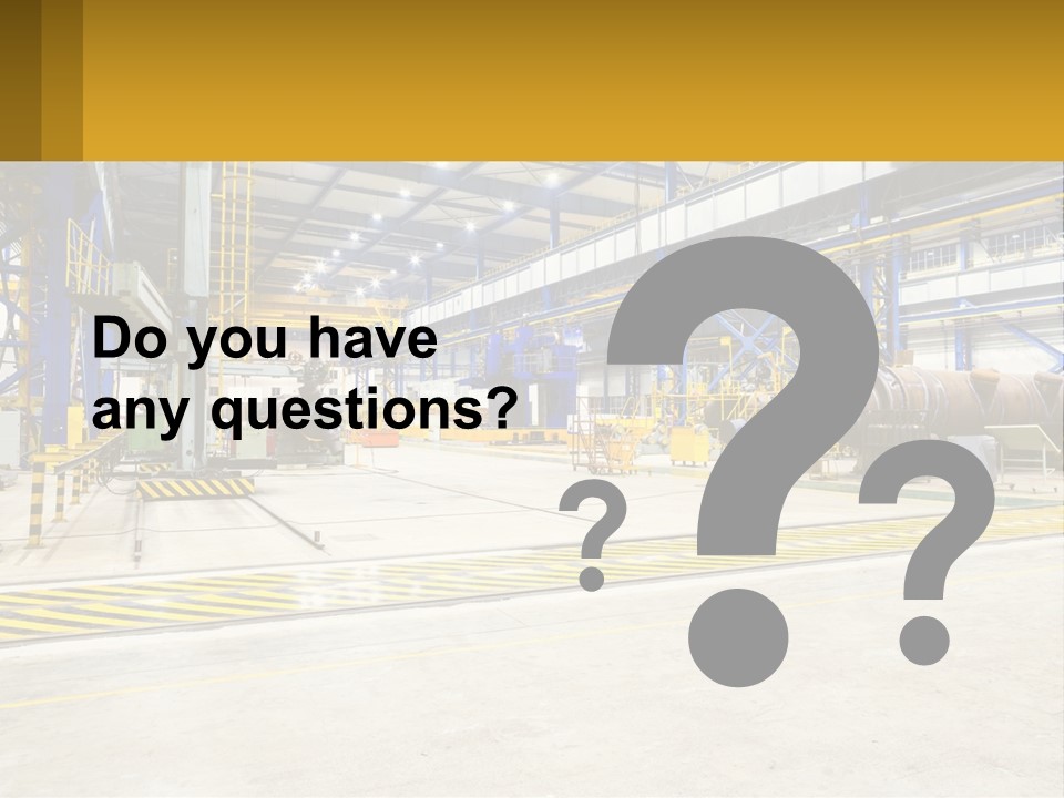 A Large Industrial Power Plant With Lots Of Machinery PowerPoint Template