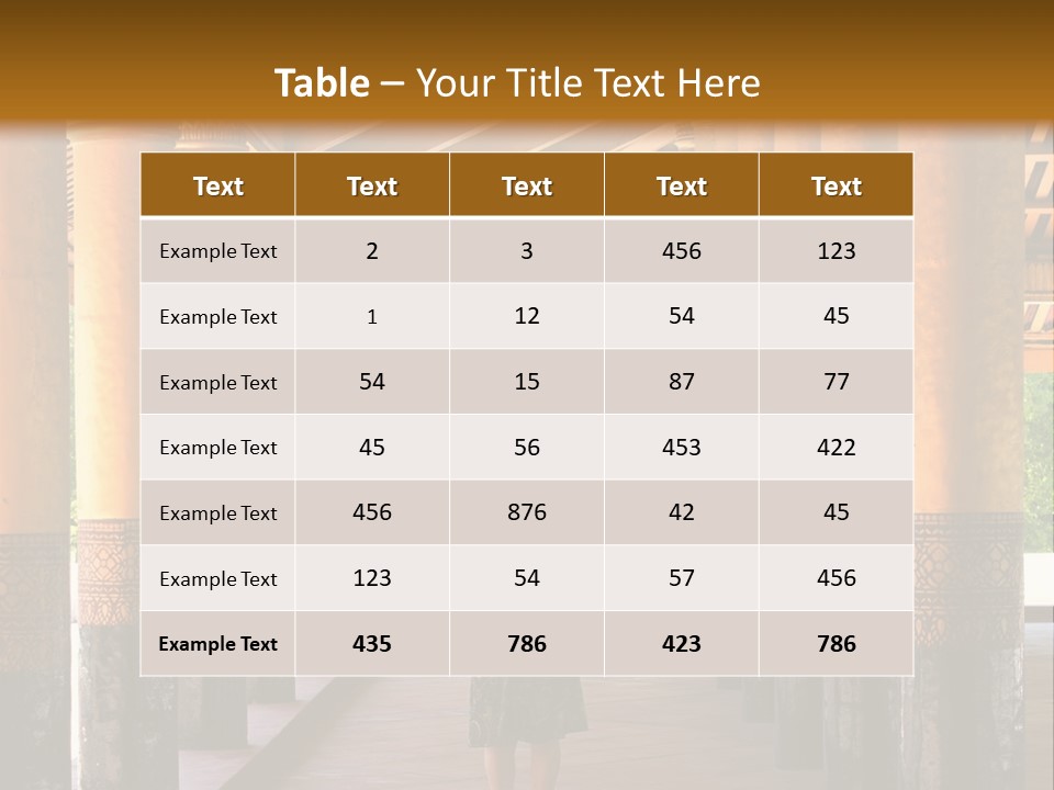 A Woman Walking Down A Walkway In A Building PowerPoint Template