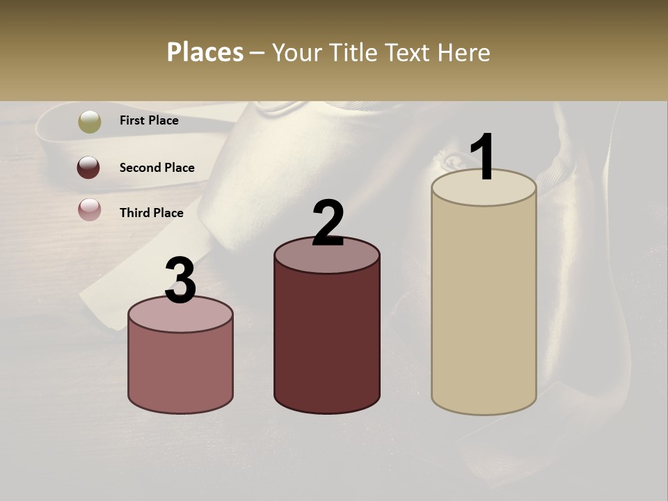 A Pair Of Ballet Shoes Sitting On Top Of A Wooden Floor PowerPoint Template