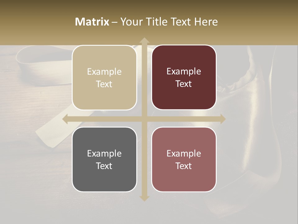 A Pair Of Ballet Shoes Sitting On Top Of A Wooden Floor PowerPoint Template