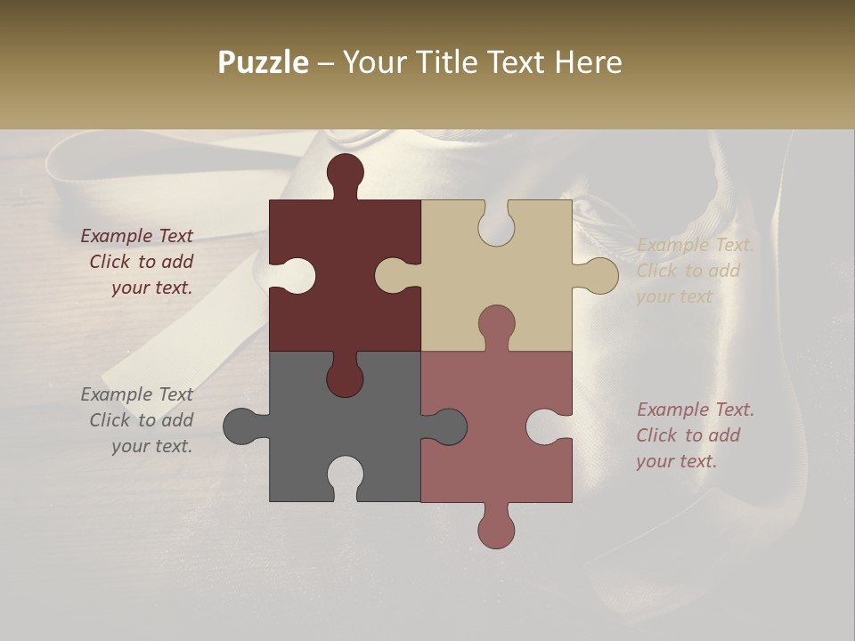 A Pair Of Ballet Shoes Sitting On Top Of A Wooden Floor PowerPoint Template