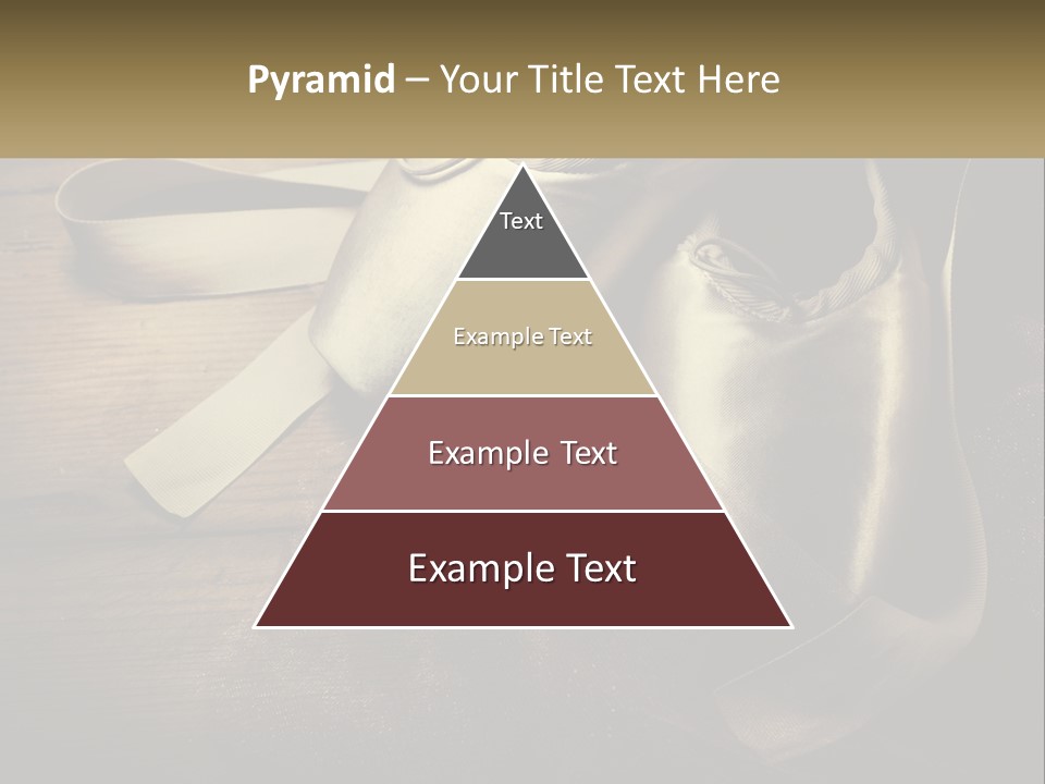 A Pair Of Ballet Shoes Sitting On Top Of A Wooden Floor PowerPoint Template