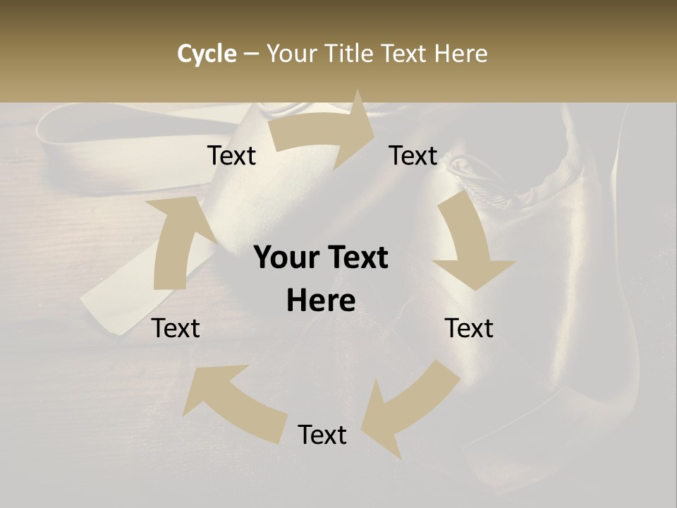 A Pair Of Ballet Shoes Sitting On Top Of A Wooden Floor PowerPoint Template