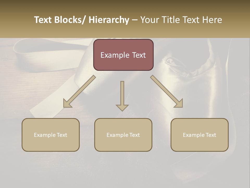 A Pair Of Ballet Shoes Sitting On Top Of A Wooden Floor PowerPoint Template