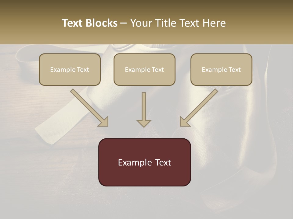A Pair Of Ballet Shoes Sitting On Top Of A Wooden Floor PowerPoint Template
