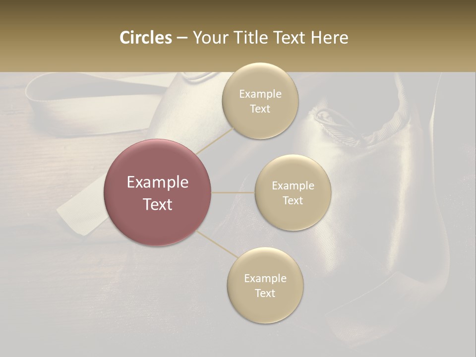 A Pair Of Ballet Shoes Sitting On Top Of A Wooden Floor PowerPoint Template