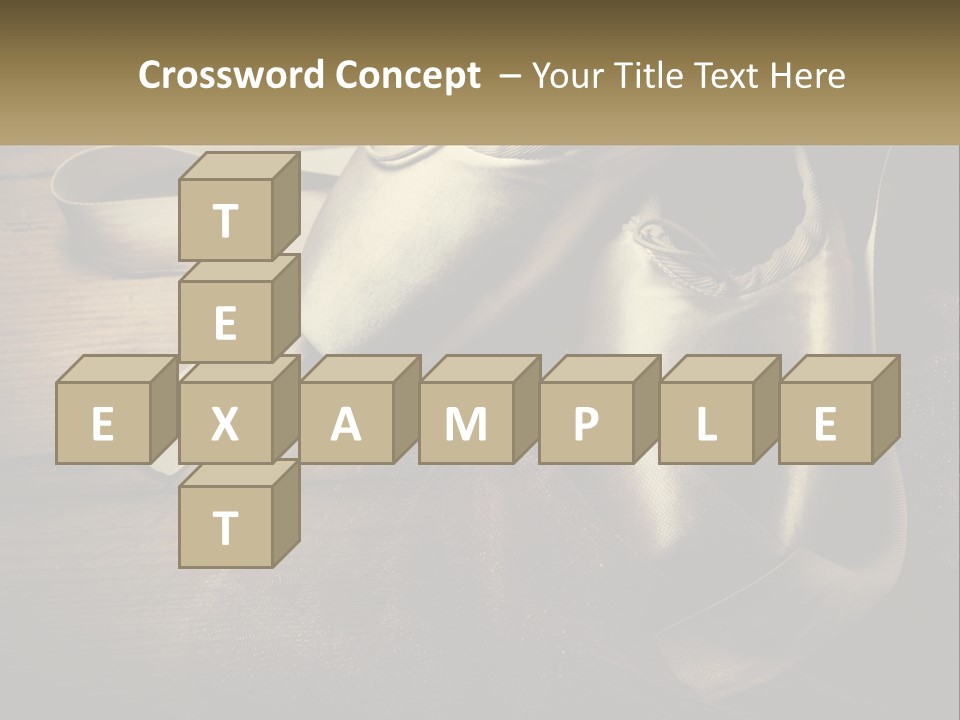 A Pair Of Ballet Shoes Sitting On Top Of A Wooden Floor PowerPoint Template