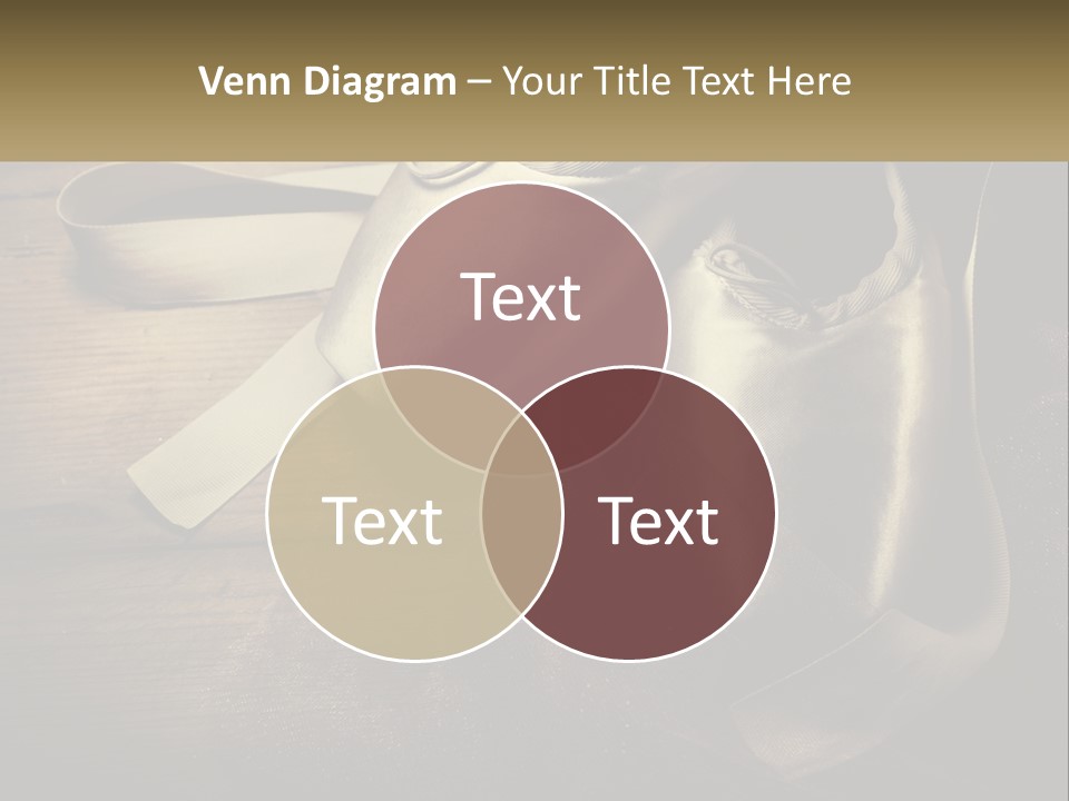 A Pair Of Ballet Shoes Sitting On Top Of A Wooden Floor PowerPoint Template