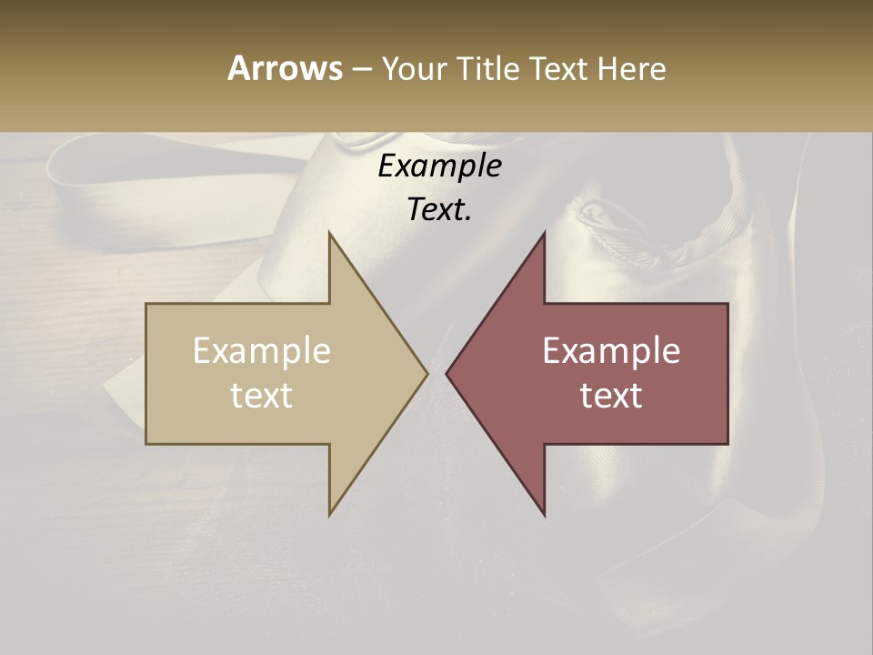A Pair Of Ballet Shoes Sitting On Top Of A Wooden Floor PowerPoint Template