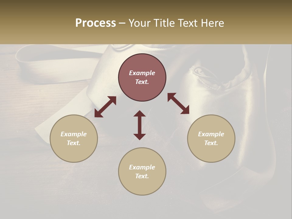 A Pair Of Ballet Shoes Sitting On Top Of A Wooden Floor PowerPoint Template