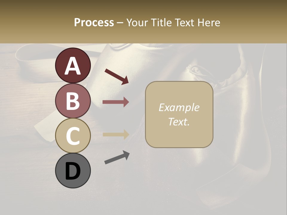 A Pair Of Ballet Shoes Sitting On Top Of A Wooden Floor PowerPoint Template