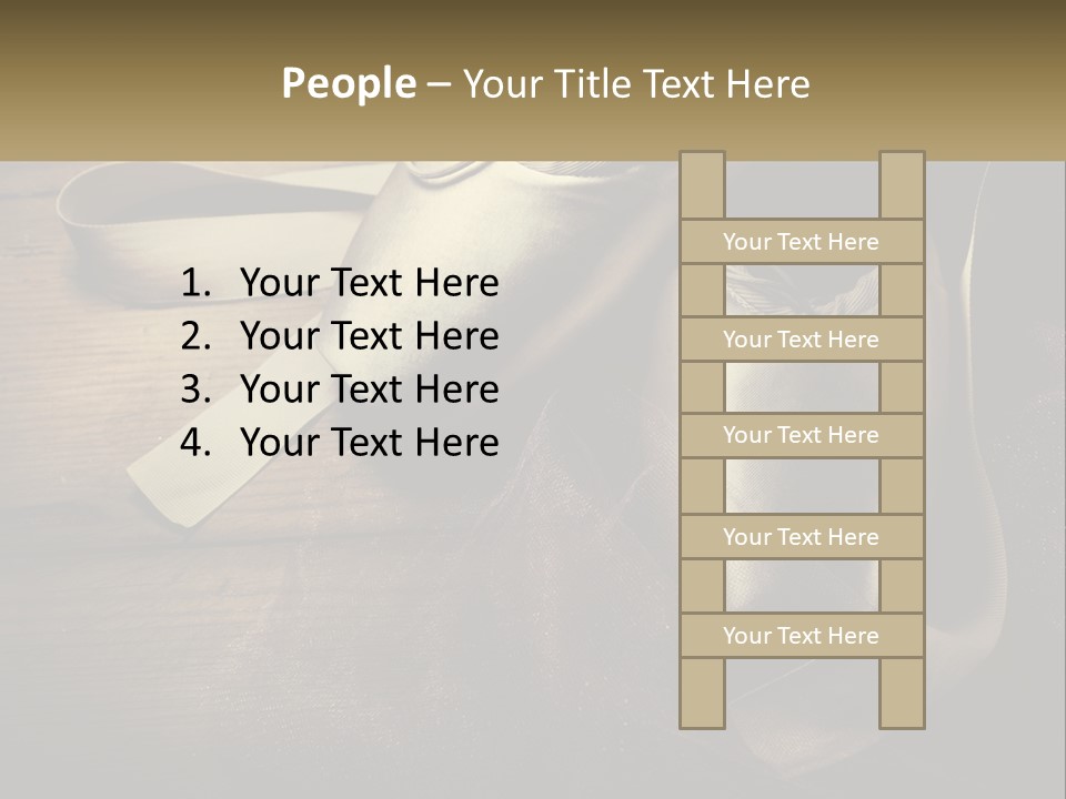 A Pair Of Ballet Shoes Sitting On Top Of A Wooden Floor PowerPoint Template