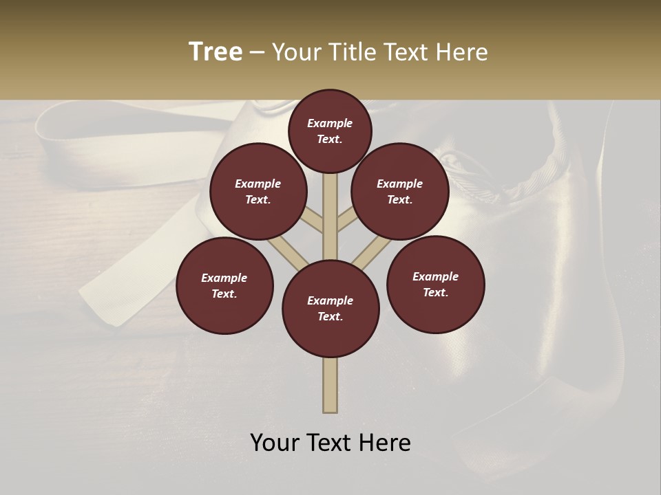 A Pair Of Ballet Shoes Sitting On Top Of A Wooden Floor PowerPoint Template