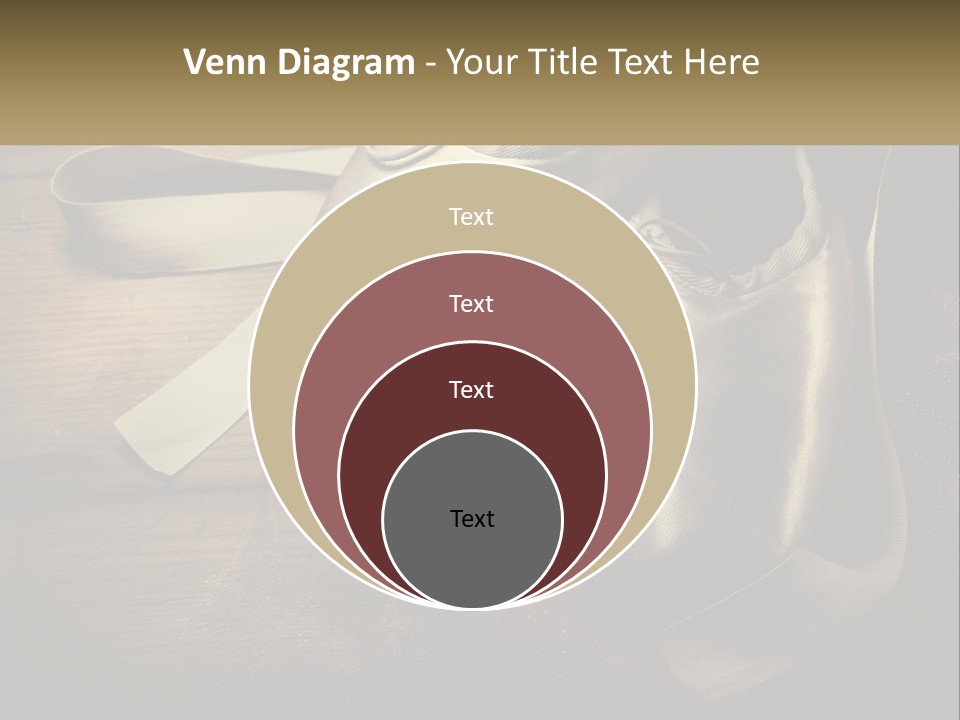 A Pair Of Ballet Shoes Sitting On Top Of A Wooden Floor PowerPoint Template