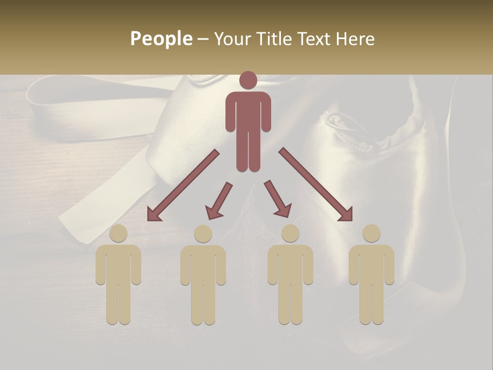 A Pair Of Ballet Shoes Sitting On Top Of A Wooden Floor PowerPoint Template
