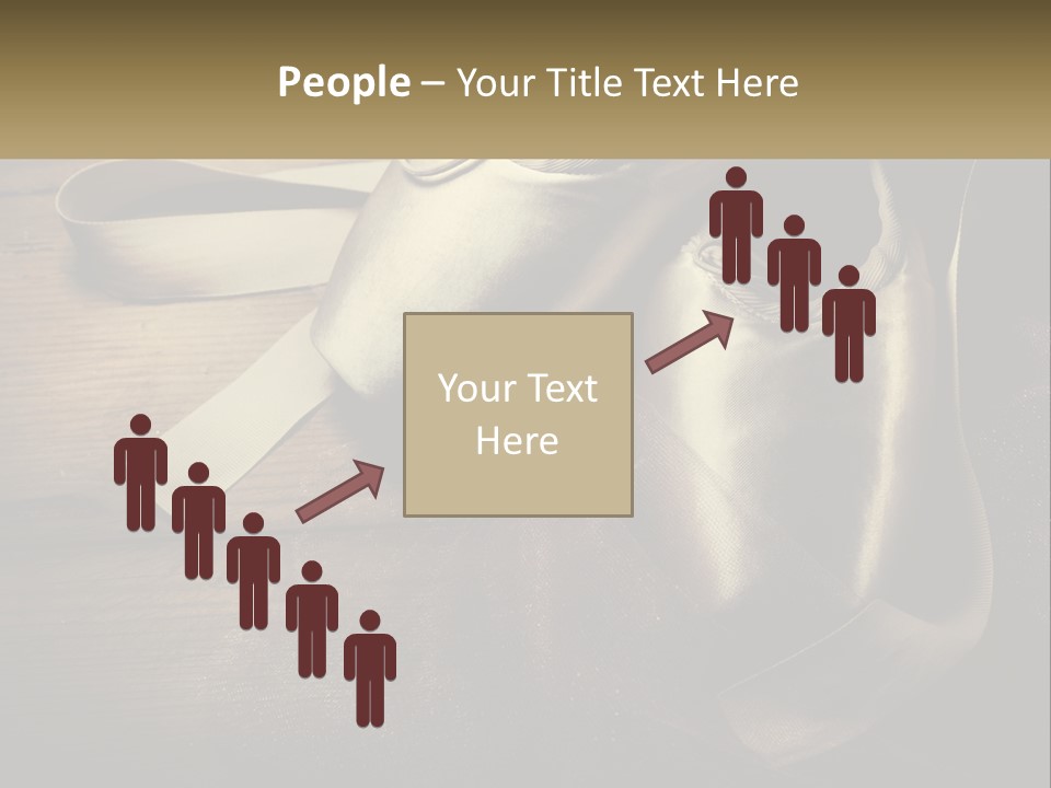 A Pair Of Ballet Shoes Sitting On Top Of A Wooden Floor PowerPoint Template