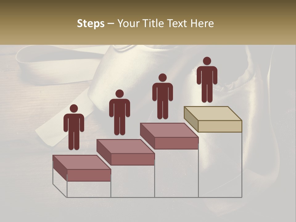 A Pair Of Ballet Shoes Sitting On Top Of A Wooden Floor PowerPoint Template