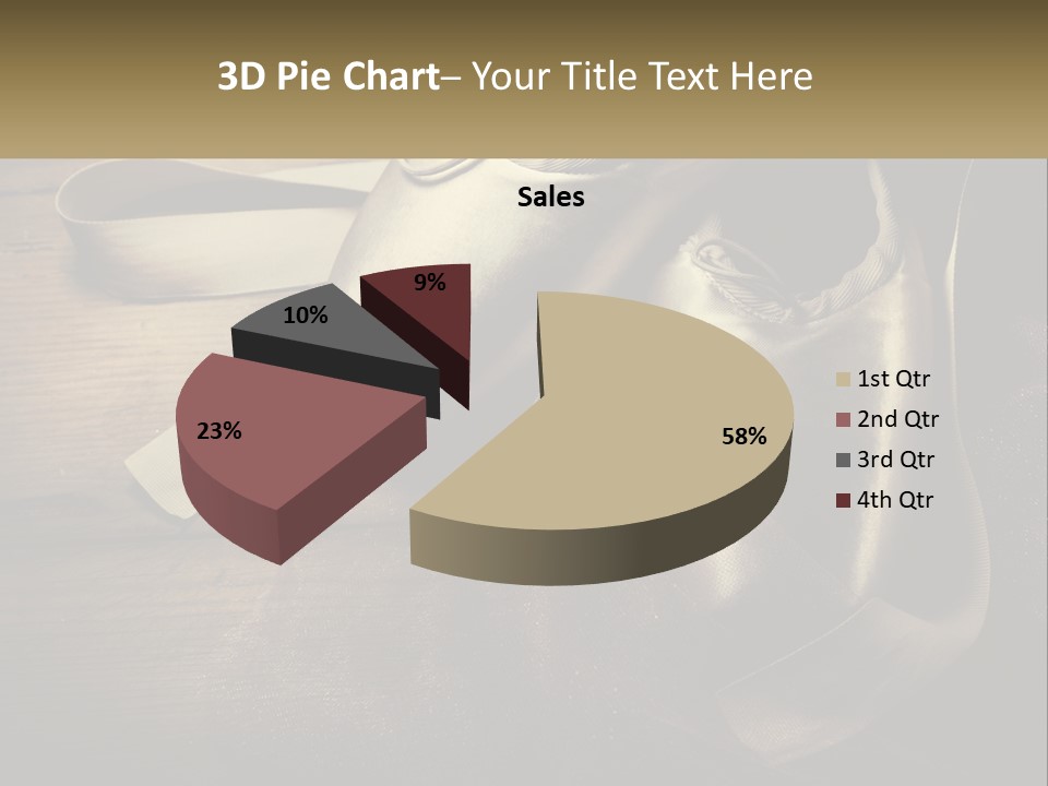 A Pair Of Ballet Shoes Sitting On Top Of A Wooden Floor PowerPoint Template