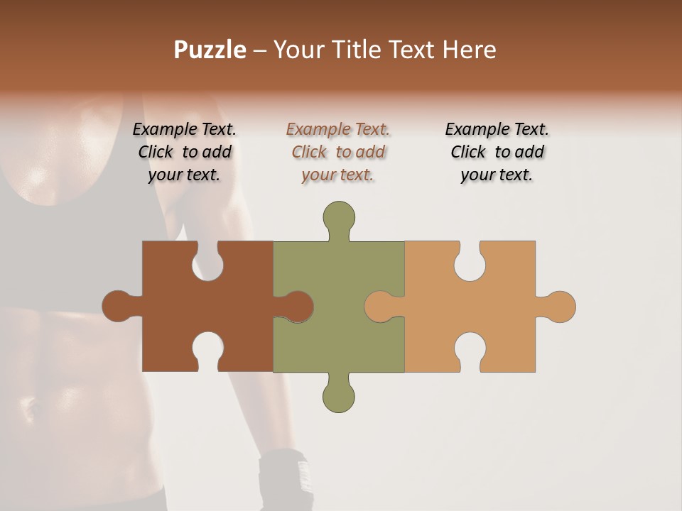 A Woman In A Sports Bra Top Is Holding Her Hands On Her Hip PowerPoint Template