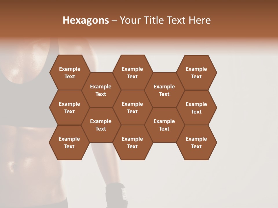 A Woman In A Sports Bra Top Is Holding Her Hands On Her Hip PowerPoint Template