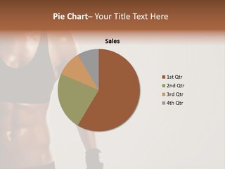 A Woman In A Sports Bra Top Is Holding Her Hands On Her Hip PowerPoint Template