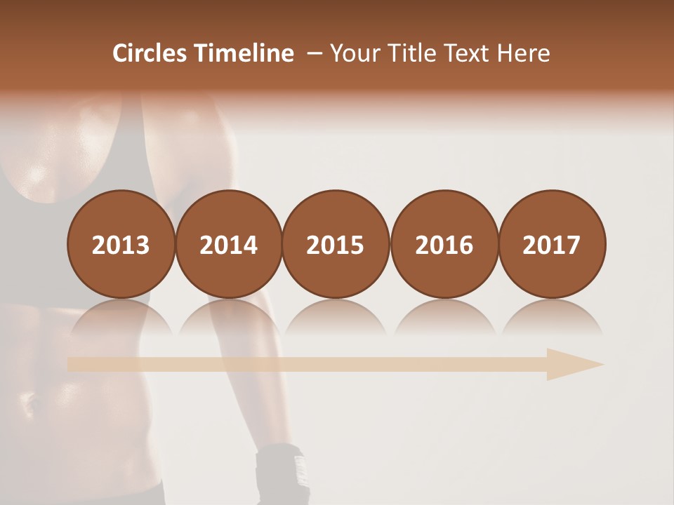 A Woman In A Sports Bra Top Is Holding Her Hands On Her Hip PowerPoint Template