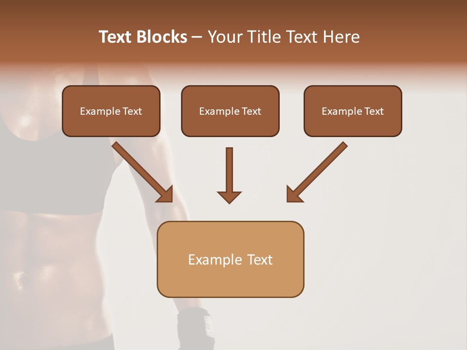 A Woman In A Sports Bra Top Is Holding Her Hands On Her Hip PowerPoint Template