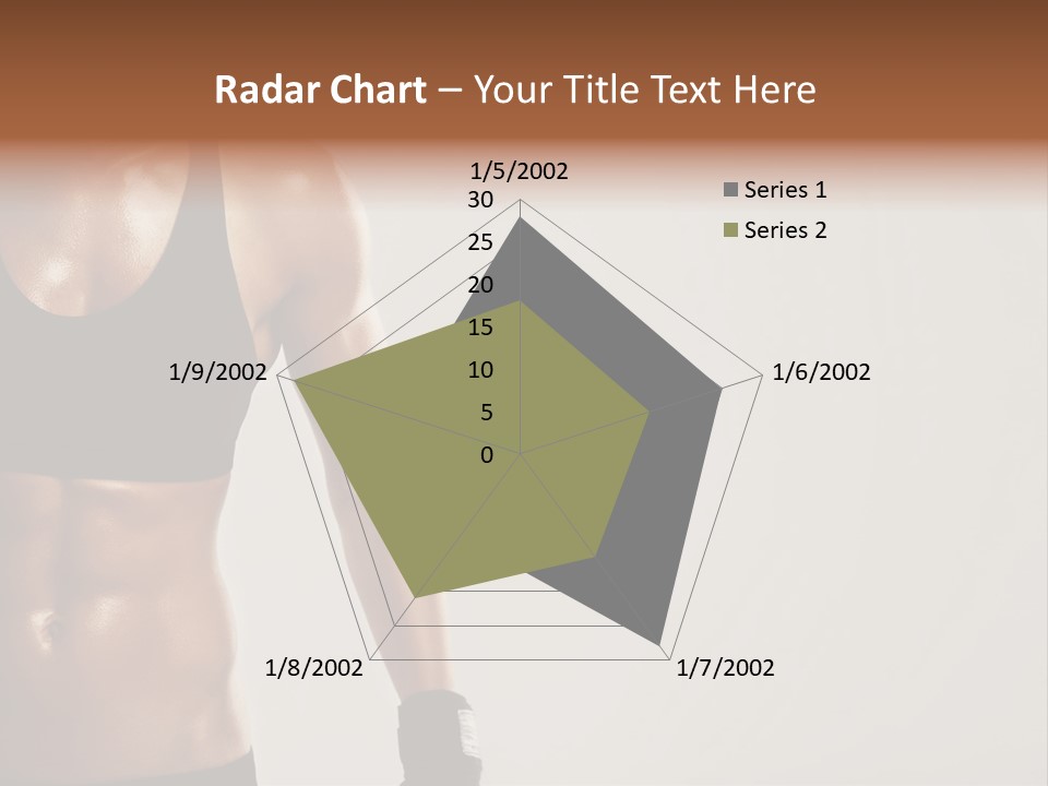 A Woman In A Sports Bra Top Is Holding Her Hands On Her Hip PowerPoint Template