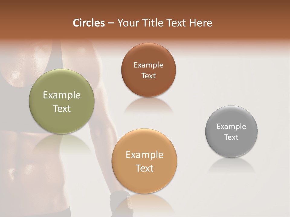 A Woman In A Sports Bra Top Is Holding Her Hands On Her Hip PowerPoint Template