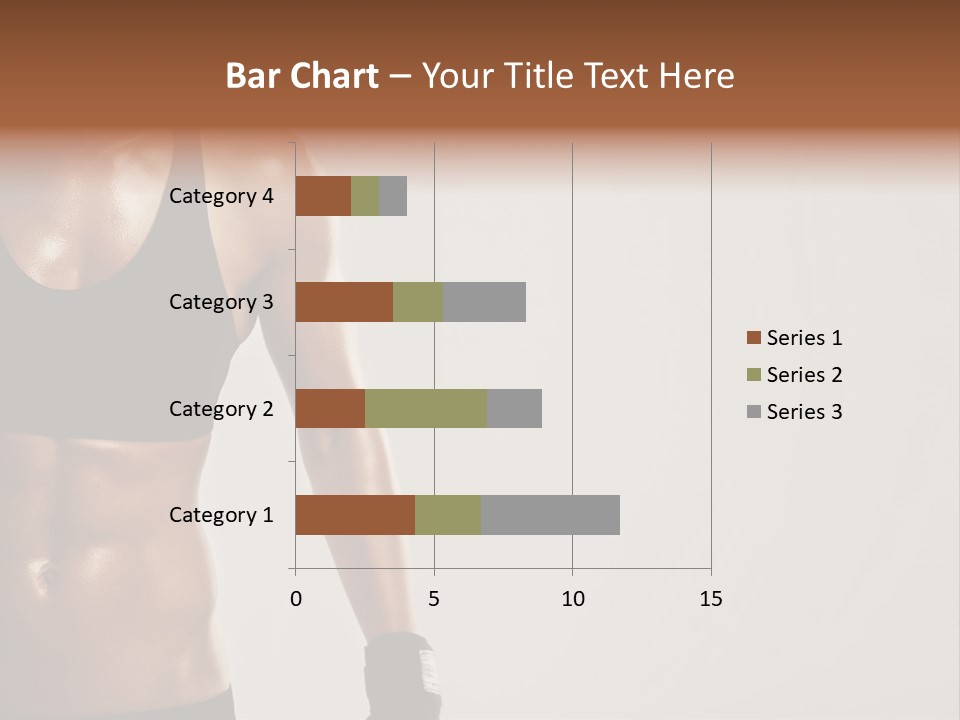 A Woman In A Sports Bra Top Is Holding Her Hands On Her Hip PowerPoint Template