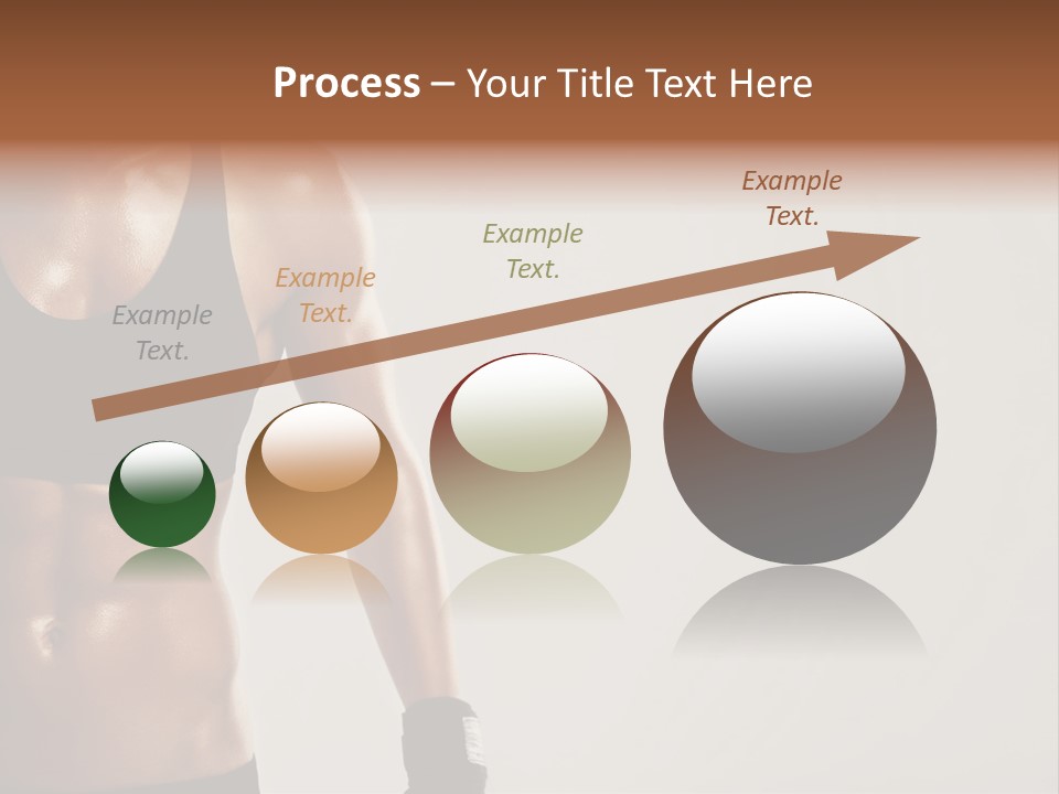 A Woman In A Sports Bra Top Is Holding Her Hands On Her Hip PowerPoint Template