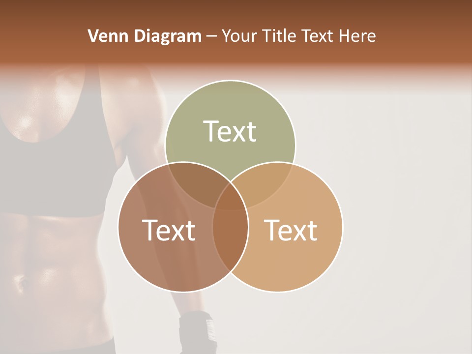 A Woman In A Sports Bra Top Is Holding Her Hands On Her Hip PowerPoint Template