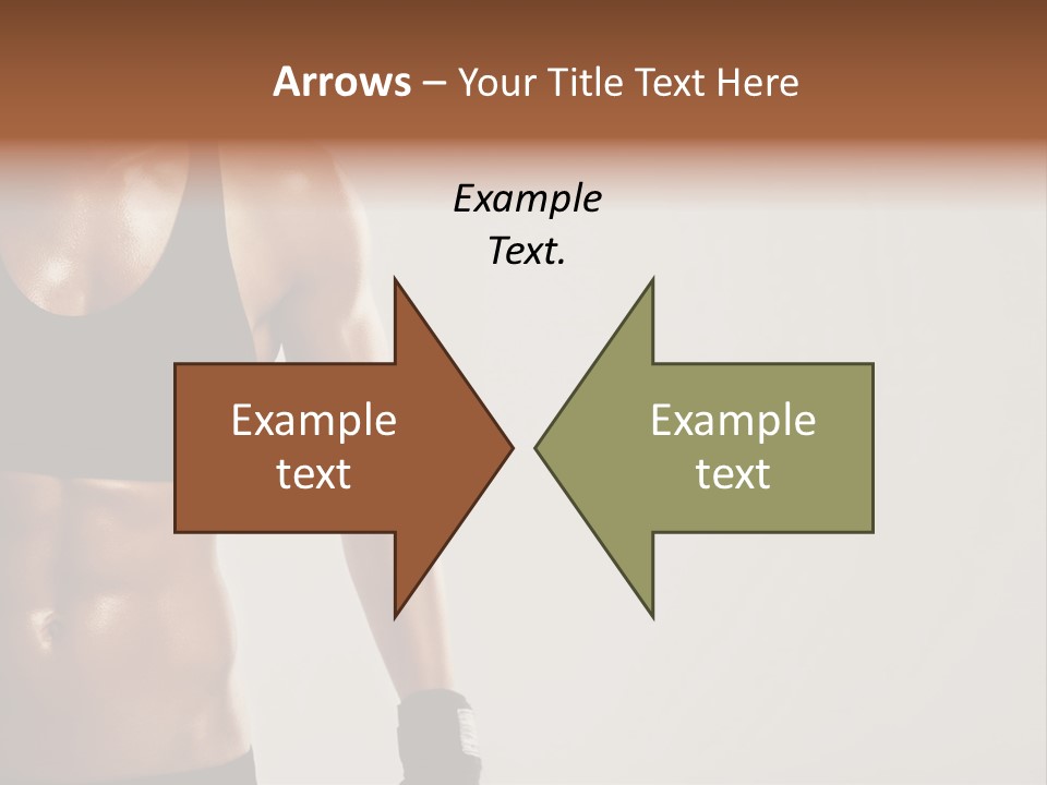 A Woman In A Sports Bra Top Is Holding Her Hands On Her Hip PowerPoint Template