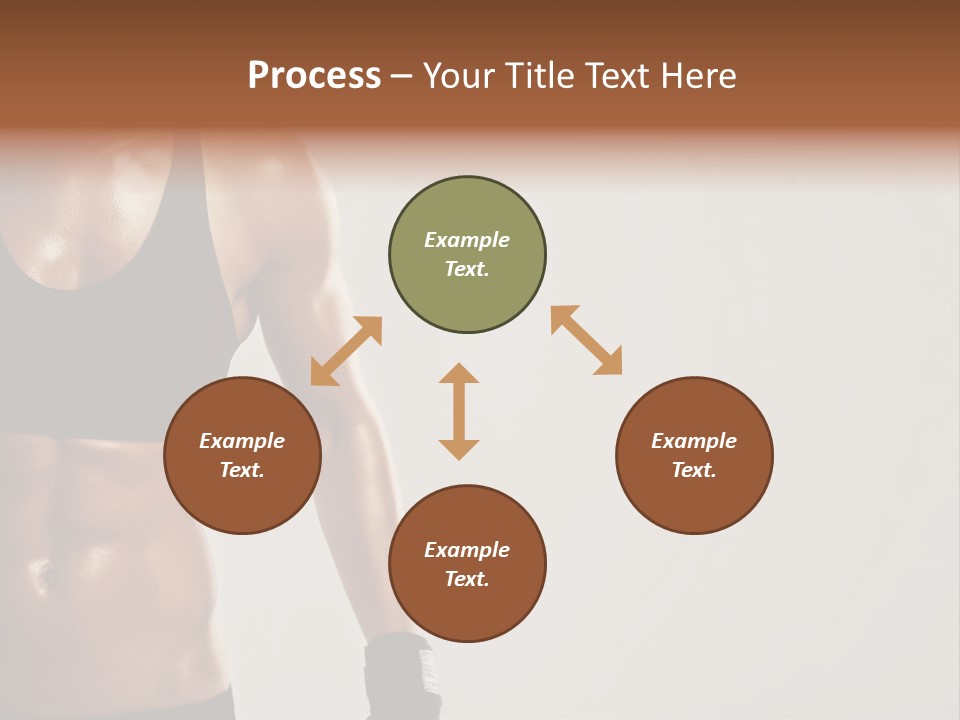 A Woman In A Sports Bra Top Is Holding Her Hands On Her Hip PowerPoint Template