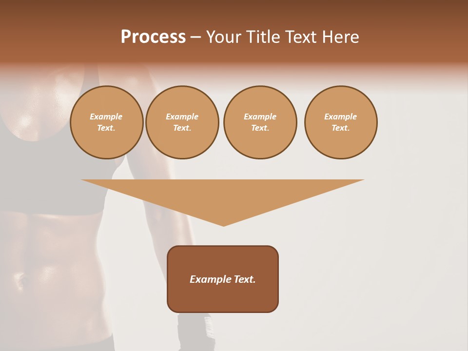 A Woman In A Sports Bra Top Is Holding Her Hands On Her Hip PowerPoint Template