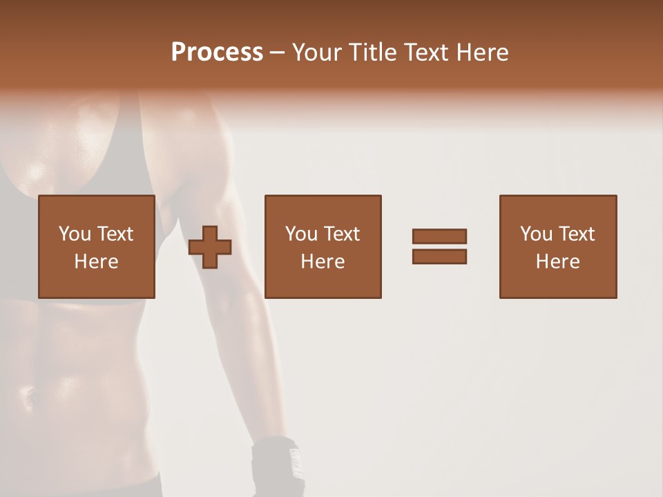 A Woman In A Sports Bra Top Is Holding Her Hands On Her Hip PowerPoint Template