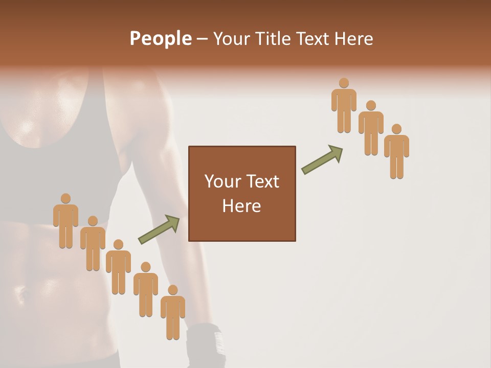 A Woman In A Sports Bra Top Is Holding Her Hands On Her Hip PowerPoint Template