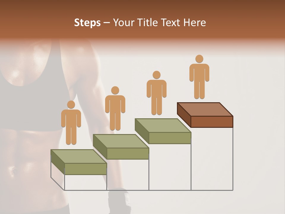 A Woman In A Sports Bra Top Is Holding Her Hands On Her Hip PowerPoint Template