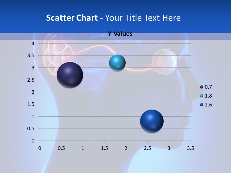 A Human Head With A Brain In The Middle Of It PowerPoint Template
